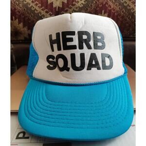OTTO Blue and White Herb Squad Trucker Hat